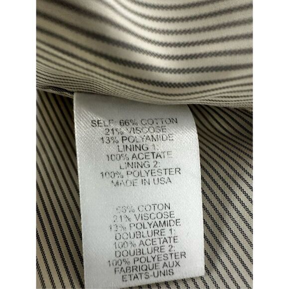 Nanette Lepore Bohemian Cotton Blend Lined Short Blazer Bize 12 Embroidered Trim - Picture 11 of 13